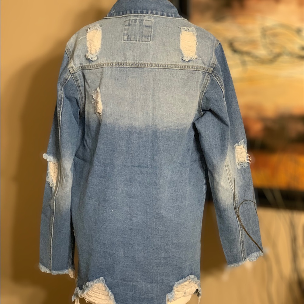Long Distressed Jacket - Picture 2 of 6